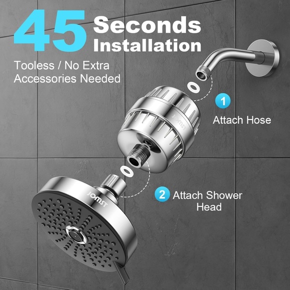 SHOWERHEAD + FILTER COMBO ! Anti - Chlorine Specialty
